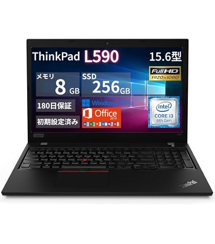 Amazon.co.jp: 【整備済み品】 Lenovo ノートパソコン L590/15.6型